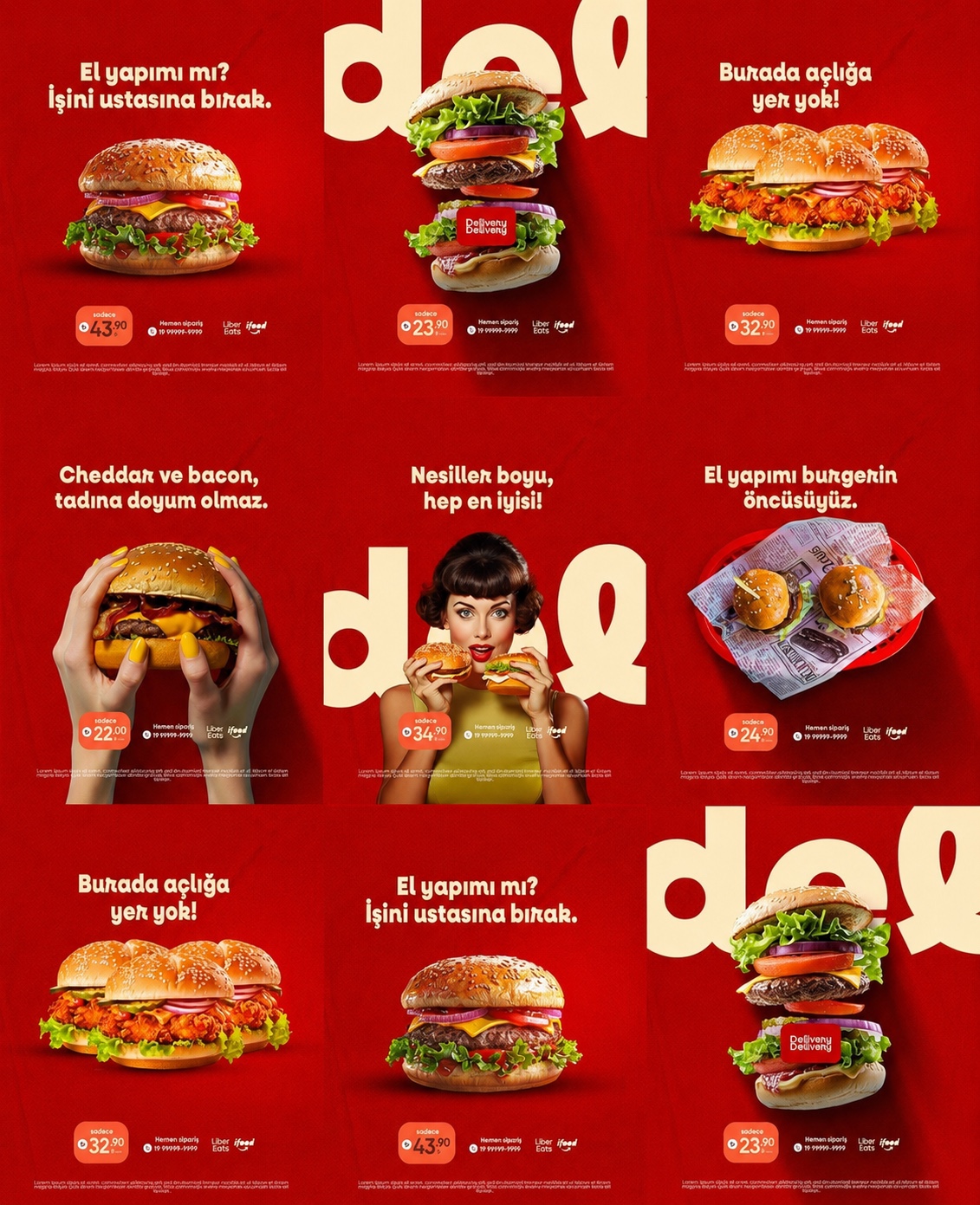 Campaign system social media post design grid
